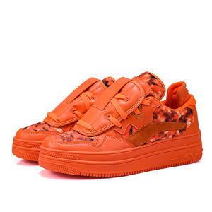 Flame Printed Retro Summer Sneakers Flying Weave Comfortable Running Sports Outdoor Men Lace-<b>up</b> Shoe Tongue Outsole Walking - Product Image 1