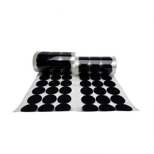 Bandes auto-adhésives en velcro noires de 30 mm avec points ronds, produit haute visibilité - Product Image 4