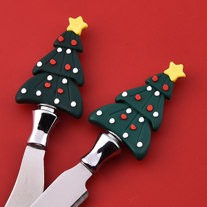 Juego de herramientas para queso y mantequilla con forma de árbol de Navidad de metal moderno estilo coreano nuevo <span class=keywords><strong>al</strong></span> por mayor - Product Image 6