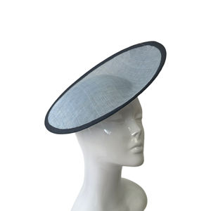 Suministros de Sombrerería, Base de Sombrero Ovalada de Sinamay de 30 cm, FB168 |   Base para fascinador DIY |   Tocado de Sinamay Reforzado para la Confección de <span class=keywords><strong>Sombreros</strong></span> - Product Image 1