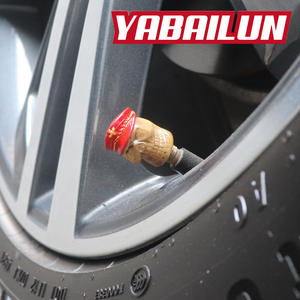 Chapeau <span class=keywords><strong>militaire</strong></span> de diable de roue de Modification de résine de crâne coloré rouge pour la fabrication de collier - Product Image 5