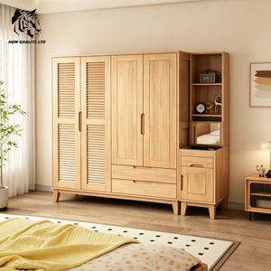 furniture factory best price customize <b>large</b> stock ready to ship new design bedroom <b>wardrobe</b> bedroom furniture wood top cabinet - Product Image 2