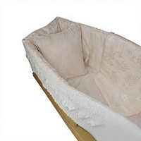 Ensemble de doublure en satin pour cercueil de style européen chinois avec matelas et couverture de cercueil Capitons - Accessoires de cercueil