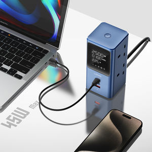 Tira de alimentación USB LDNIO SK2 Cable de extensión de Torre del Reino Unido 4 vías 10A 3 puertos USB Cable de extensión 2500W Enchufe de extensión Protección contra sobretensiones - Product Image 4