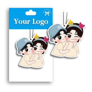 Deodorante per <span class=keywords><strong>Auto</strong></span> Personalizzato da Appendere, Prodotto Aromaterapico in Carta di Cotone da Posizionare sul Parabrezza - Product Image 1