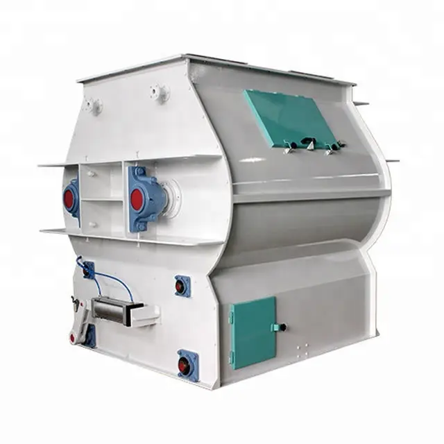High efficiency SSHJ series double shaft paddle type mixer for animal feed industry