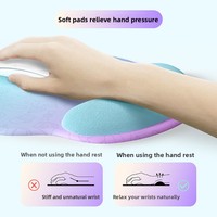 Tapis de souris à dégradé de couleurs avec repose-poignet créatif et original, repose-poignet en silicone pour ordinateur de bureau, vente en gros