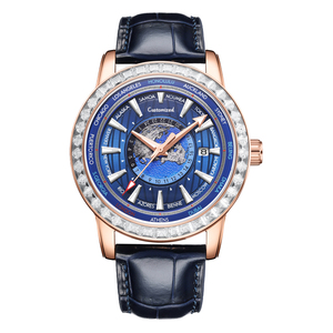 Reloj Mecánico Automático Tourbillon Hueco de 44 mm, Reloj de Hombre Luminoso a Prueba de Agua con Cielo Estrellado - Product Image 1