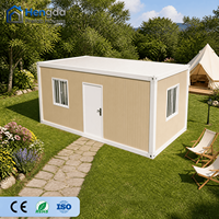 Maison préfabriquée moderne, portable et démontable, directement de l'usine, pour chantier de construction ou bureau.