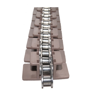 Banda Transportadora Plana de Plástico con Superficie de Goma Serie GL 900, Ángulo de 20 Grados, Certificación ISO9001:2000, Paso de 15/27.2 mm para Transportadores Inclinados - Product Image 2