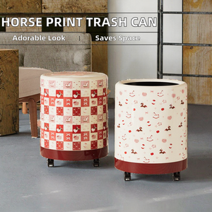 Cubo de Basura con Diseño de Caballo, Plástico Resistente, Diseño de Dibujos Animados Móvil, Estilo <span class=keywords><strong>Newlife</strong></span>, Creativo - Product Image 2