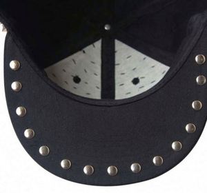 หมวกเบสบอลสไตล์พังก์ร็อกฮิปฮอปสำหรับผู้ชายและผู้หญิง ประดับหมุดโลหะสีเงินและทองแดง  ผ้าทั่วไป  หัวเข็มขัดทองแดง สำหรับกิจกรรมกลางแจ้ง - Product Image 4