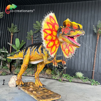 Modèle de dinosaure T-Rex animatronique grandeur nature avec son et mouvements pour les attractions des parcs à thème en plein air