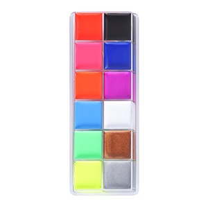 Paleta de maquillaje de Halloween Lezhuang, superventas, colores de aceite brillantes a base de agua para <span class=keywords><strong>tatuajes</strong></span> faciales, suministros de <span class=keywords><strong>pintura</strong></span> corporal para fiestas artísticas - Product Image 6