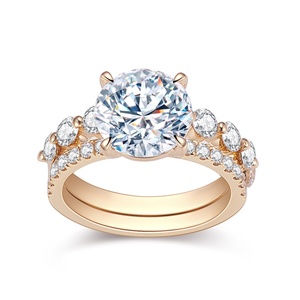 แหวนแต่งงานเพชรเพาะเลี้ยงทรงกลม 3 กะรัต รุ่น MSR-1675 ทอง 18K ประดับเพชร D VVS1 - Product Image 1