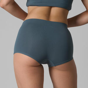 Shorty athlétique pour femme en nylon et élasthanne, taille haute, sans couture, doux, lisse, effet lifting des fesses - Product Image 2