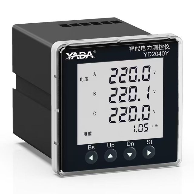 YADA YD2040Y 2DI+2DO+RS485 Mobus Rtu Accuracy 0.5S LCD Power Quality Analyzer Smart Power Meter for Data Center