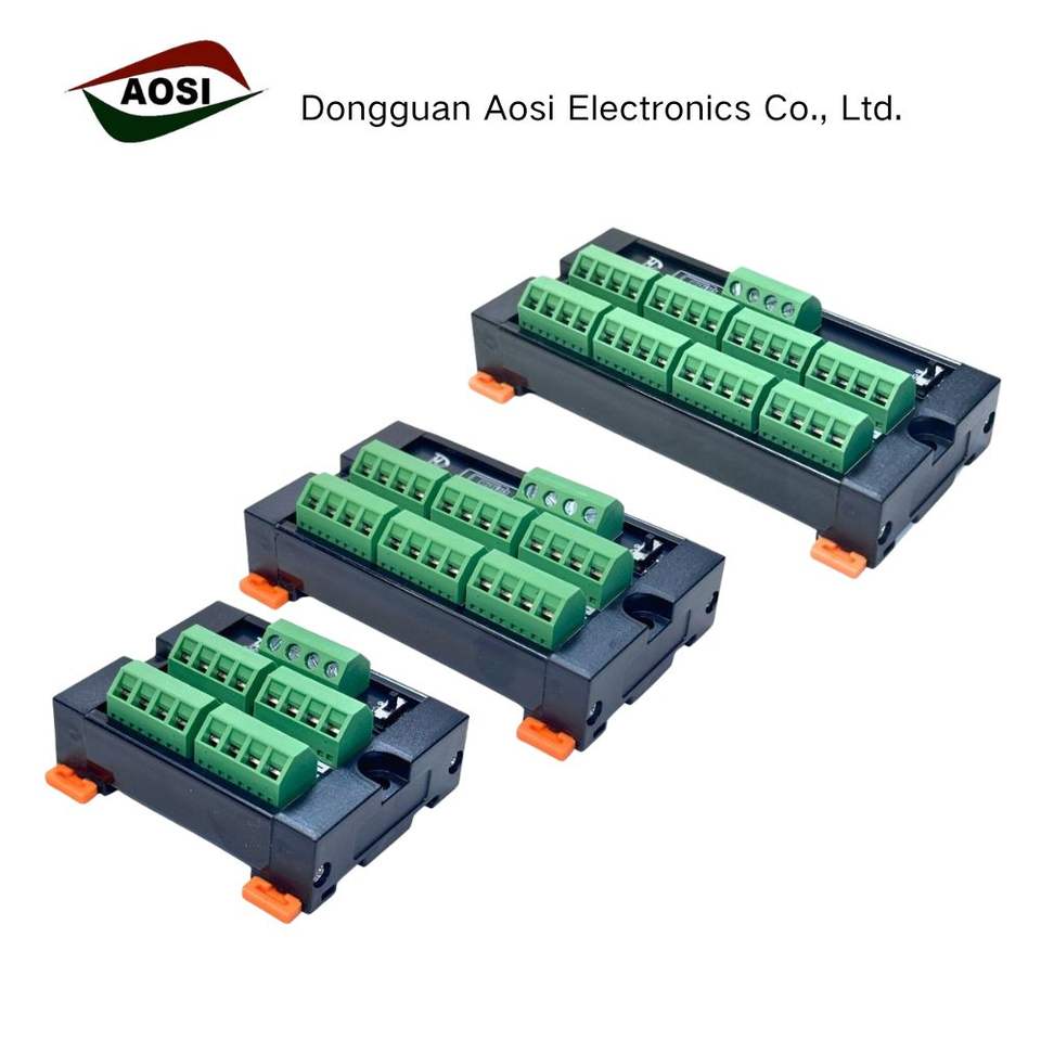 Rs485 Distribution Din Rail Mount Terminal Block 4 In Multiple Out ...