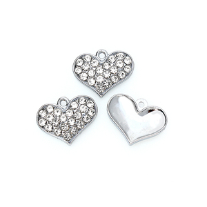 Claro completo Rhinestone estrella pata corazón hueso corona llave calavera colgante encantos colgar encantos DIY fabricación ajuste mascota Collar collar - Product Image 6