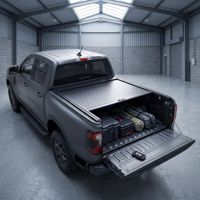 Couverture de benne de camionnette rétractable en alliage d'aluminium avec télécommande, étanche et protectrice