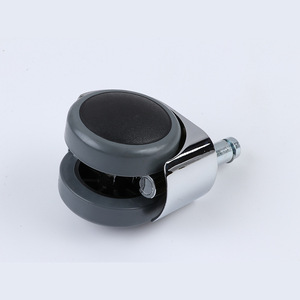 Rueda giratoria para silla de oficina de 2 pulgadas, de aleación y poliuretano gris, con mecanismo de bloqueo, para uso en el hogar y la oficina. - Product Image 2