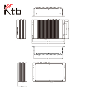 Din Rail Fanless Industrial Computer I3/i5/i7 Embedded Mini <b>BOX</b> PC Steamship EN50155 Rail - Product Image 3