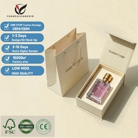 Boîte-cadeau magnétique personnalisée en forme de livre de luxe pour parfum avec inserts en mousse EVA, ensemble boîte et sac en papier