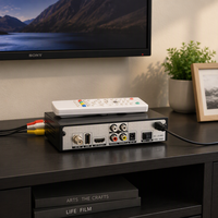 Set Top Box Decoder TV HD Allplay DVB-S2-619 dengan Penerima Digital AC3 1080P, Remote, dan Kabel AV