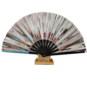 Pvc Laser Rave Hand Brightly Colored <b>Large</b> Folding <b>Fan</b> Party for Chinese New Year Business Gifts Music - Product Image 5
