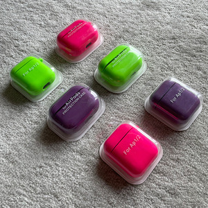 Pour <span class=keywords><strong>airpods</strong></span> étui de protection PC étui pour écouteurs dur silicone intérieur velours <span class=keywords><strong>coque</strong></span> dure pour <span class=keywords><strong>AirPods</strong></span> pro 2 3 - Product Image 1