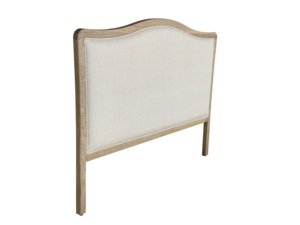 HL114K Testiera del <span class=keywords><strong>Letto</strong></span> in Stile <span class=keywords><strong>Francese</strong></span> di Lusso, King Size, Rivestita in Morbido Lino con Eleganti Linee, in Legno di Quercia Massiccio - Product Image 3