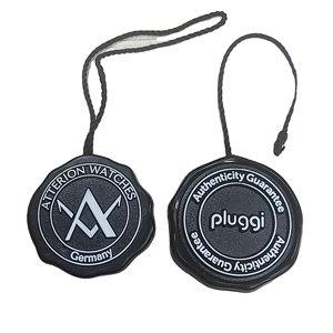 Con dấu dây thừng con dấu treo tag chuỗi khóa cho quần áo hangtag tùy chỉnh dập nổi logo may mặc Con dấu nhựa thẻ Giày - Product Image 1