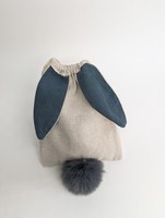 Sac de Pâques Lapin Personnalisé Cadeau Oeuf Rouge Titulaire Tissu Cordon Filles Pochettes pour Pâques