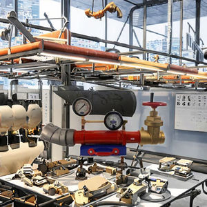 Dispositivo de prueba de válvula de latón American NFPA Venta caliente Equipo de extinción de incendios 2 1/2 ''Entrada giratoria NST hembra 2 1/2'' Salida NST macho - Product Image 3