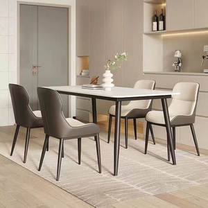 <span class=keywords><strong>Chaise</strong></span> en cuir de luxe la plus populaire pour salle à manger, design moderne et minimaliste, idéale pour hôtel, restaurant, loisirs, confortable et moelleuse - Product Image 6
