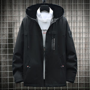 Veste à capuche pour hommes transfrontaliers hommes 2025 printemps et automne veste tendance simple imprimé veste hommes mode beau et chaud - Product Image 5