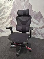 Chaise de bureau ergonomique pour ordinateur, réglable, pliable, en maille, pour la maison, le dortoir, l'atelier, la salle d'étude des étudiants