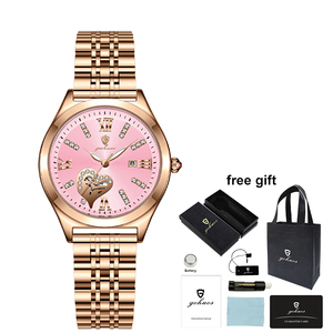 Gohuos 7816 Nuevo <span class=keywords><strong>Reloj</strong></span> de Pulsera de Lujo para Mujer, Resistente al Agua, <span class=keywords><strong>Reloj</strong></span> de Cuarzo Original para Damas, con Caja y Bolsa - Product Image 3