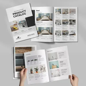 Libro personalizado impresión muebles catálogo folleto A5 A6 cubierta suave folleto digital servicio de impresión de revistas