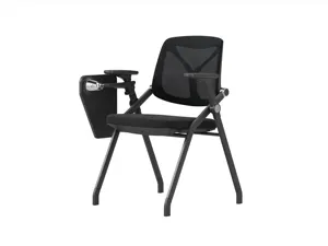 ZITAI High Quality Factory Flip Staff Conference Chair Stackable Modern Folding Training Chair With Arm Rests