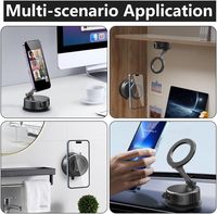 Support de téléphone magnétique universel pour voiture, rotation à 360 degrés, hauteur réglable, support magnétique puissant pour écran, tableau de bord