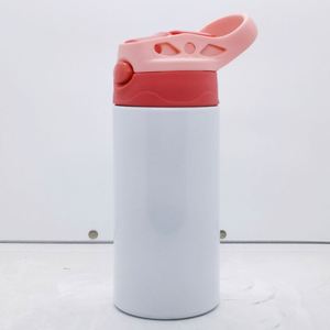 New Style Heat Transfer Blank Coated <b>Cup</b> 304 Stainless Steel Cartoon Kids Water Bottle With Straw Insulated Tumbler - Product Image 6