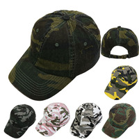 Cappellino da Baseball Personalizzato con Logo Ricamato in Stile Camouflage Forestale, Visiera Curva, 6 Pannelli, Non Strutturato, Modello Dad Hat