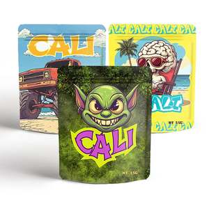 사용자 정의 인쇄 3.5g 구미 식용 칼리 팩 껌과 우유 8 번째 냄새 방지 독특한 특별한 불규칙한 모양의 마일라 가방 - Product Image 1