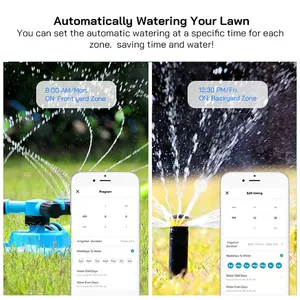 Tuya thông minh Wifi 8 khu Điều khiển phun nước Alexa Google nhà tương thích cuộc sống thông minh điều khiển bằng giọng nói hệ thống tưới tự động - Product Image 3