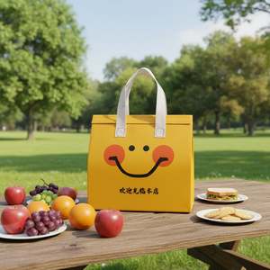 ถุงเก็บความร้อนแบบใช้แล้วทิ้งสำหรับบรรจุภัณฑ์ส่งอาหาร กาแฟ ขนมเค้ก พร้อมโลโก้สั่งทำได้ - Product Image 1