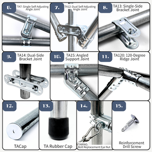 Accesorios de Tubería de 1.5 Pulgadas (48.6 mm) de la Serie TA, Galvanizados en Zinc, Excelente Calidad, Excelente Precio, Pieza Única, NTY Japón - Product Image 3