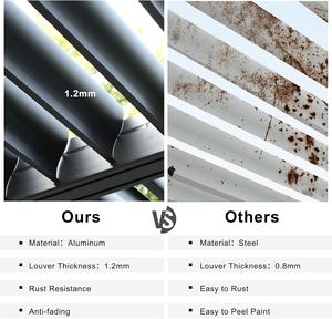 Pérgola Bioclimática Versátil de Aluminio <span class=keywords><strong>para</strong></span> Exteriores, Construcción de Jardín Premium <span class=keywords><strong>para</strong></span> una Sombra Perfecta en el Patio y <span class=keywords><strong>para</strong></span> el Ocio - Product Image 2