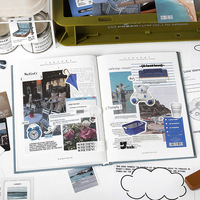 Nouveau produit 200 pièces coréen quotidien bricolage Scrapbooking matériel papier Collage Kit autocollants concepteur mixte médias fournitures papier