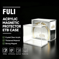 Boîtier de protection PTCG à faible MOQ avec protection UV, en acrylique transparent, avec couvercle magnétique puissant pour collection de boîtes d'entraînement Elite